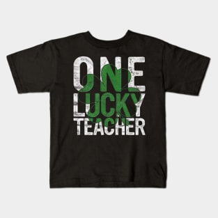 One Lucky Teacher Kids T-Shirt